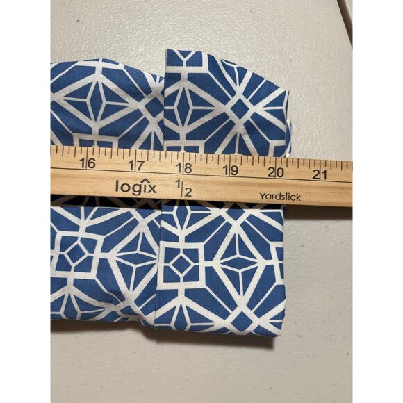 Tyler Boe Blue and White Geometric Blazer - Picture 10 of 14